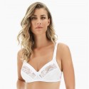 Reggiseno senza ferretto con morbido ed esclusivo pizzo floreale Art. 230 Belseno Lepel