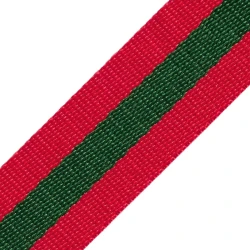 Gucci-style, red, green and red bag straps to make 30 mm wide shoulder straps