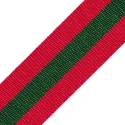Gucci-style, red, green and red bag straps to make 30 mm wide shoulder straps