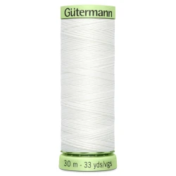 Gutermann Top Stitch Thread White 800 30m spool