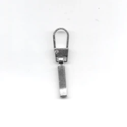Small thin bar zip puller with hook