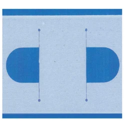 Transparent 90mm curtain pleating tape with slots