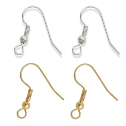 21 mm Fish hook earring with a sphere swing for making earrings and pendants