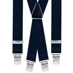 Bretelle straccali da Uomo - Blu 25 mm - lunghezza 120 cm