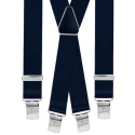 Bretelle straccali da Uomo - Blu 25 mm - lunghezza 120 cm