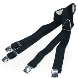 Bretelle straccali da Uomo con chiusura a clip francese - Blu scuro 35 mm - lunghezza 120 cm - SPB Bretelle