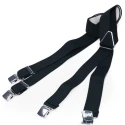 Bretelle straccali da Uomo con chiusura a clip francese - Blu scuro 35 mm - lunghezza 120 cm - SPB Bretelle