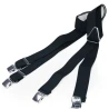 Bretelle straccali da Uomo con chiusura a clip francese - Blu scuro 35 mm - lunghezza 120 cm - SPB Bretelle