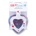 Prym Love fabric clips 2.6cm in heart-shaped box (40)