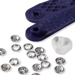 Bottoni a pressione 'Jersey' ANELLO ARGENTO 8mm - 390100 Prym 2