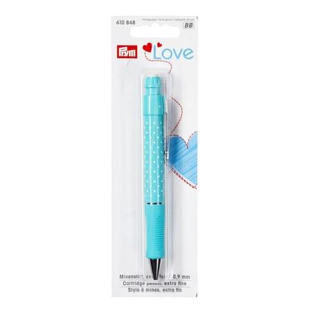 Matita con mina di gesso bianco da 0,9mm per marcatura extra fine Prym Love - 610848 Prym