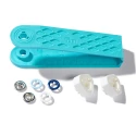 Bottoni automatici a pressione Prym Love jersey snaps 8mm - celeste blu bianco - 390702 Prym