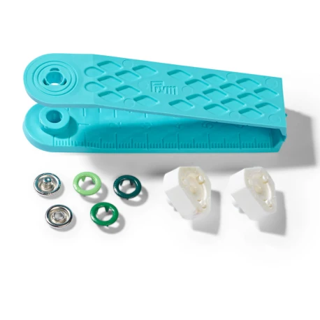 Prym Love jersey snap fasteners 8mm assorted greens pack of 21