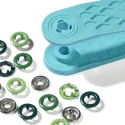 Bottoni automatici a pressione Prym Love jersey snaps 8mm - verdi assortiti - 390703 Prym
