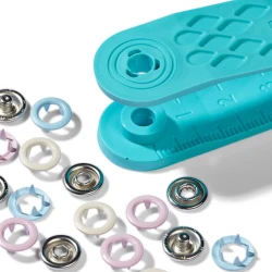 Prym Love jersey snap fasteners 8mm pastel mix 21 pack