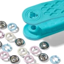Bottoni automatici a pressione Prym Love jersey snaps 8mm - rosa celeste panna - 390700 Prym