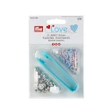 Bottoni automatici a pressione Prym Love jersey snaps 8mm - rosa celeste panna - 390700 Prym