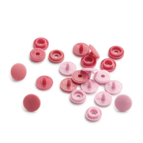 Bottoni a pressione Color Snaps Mini Rosa assortiti Prym Love - 393500 Prym