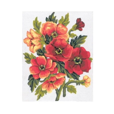 Kit Mezzopunto mazzo di fiori - set completo di ago e fili by Collection D'Art