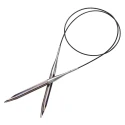 Lilac Stripes wooden circular knitting needle set from 4.00 to 10.00 with interchangeable wire - 223801 Prym