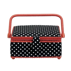 Cestino portalavoro cucito fantasia pois Polka dal sapore vintage - 612244 Prym 2