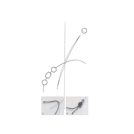 Needle with large eyelet for threading beads