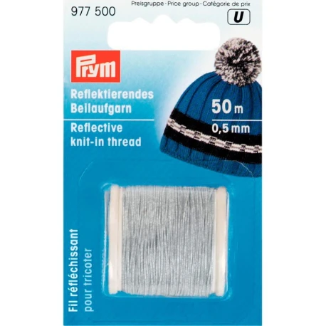 Reflective thread for knitting, diameter 0.5 mm - 977500Prym