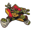 Embroidered, iron-on Ninja Turtles patch - Michelangelo