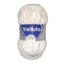 Lana Velluto gomitolo filato ciniglia Soft Touch bianco 100gr di Miss Tricot Filati