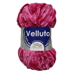 Lana Velluto gomitolo filato ciniglia Soft Touch fuxia 100gr di Miss Tricot Filati