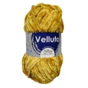 Lana Velluto gomitolo filato ciniglia Soft Touch giallo senape 100gr di Miss Tricot Filati