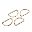 Half-moon buckle, 30 mm gold-plated semi-circular ring - 555411Prym