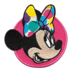 Minni Disney© applicazione patch ricamata e termoadesiva