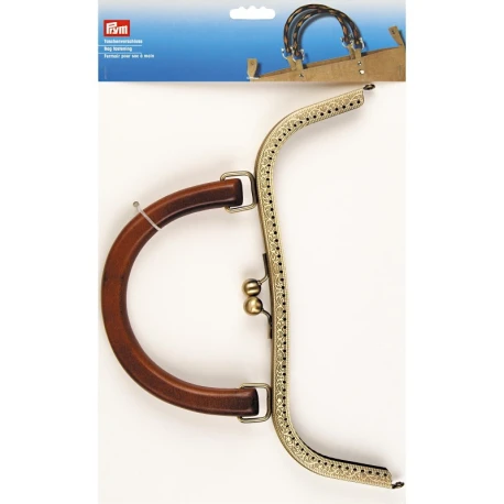 Chiusura per borsa clic clac in metallo con manico in legno Kylie - 615233 Prym