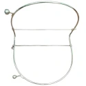 Large click-clack closure handle for bag with vintage-style rods - MA158Mas