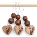 Heart-shaped wooden stitch markers - 610683Prym