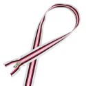 Cerniera lampo multicolor per giacconi tipo Moncler 80 cm lascia inalterato l'effetto multicolor della chiusura lampo originale