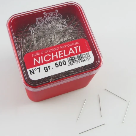 INFLEX sewing pins in nickel-plated hardened steel 500gr.
