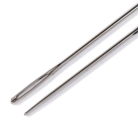 Aghi da Lana senza punta con cruna argento N. 14 - 1,90 x 60 mm - 124161 Prym