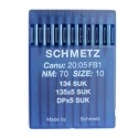 Schmetz 10 Round-headed needles for sewing machines, system 134 SUK (Jersey) Industrial No. 70