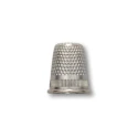 Nickel-plated brass sewing thimble 16 mm