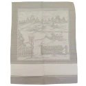 Embroidery dishcloth in linen blend with lamé thread Christmas pattern - Ftatelli Graziano