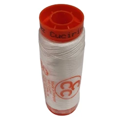 100% cotton hand and machine sewing thread Three Circles Orange 300 yard bobbin - Mez Cucirini