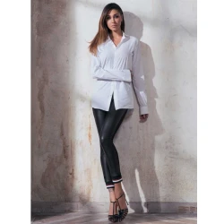 Jadea's leggings for women, made from soft faux leather and stretch cotton - 4169 Jadea 2