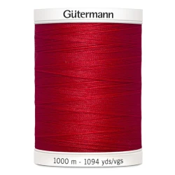 Filo per cucire Gutermann colore 156 Rosso spola da 1000m