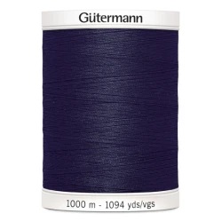 Filo per cucire Gutermann colore 339 Blu Scuro spola da 1000m