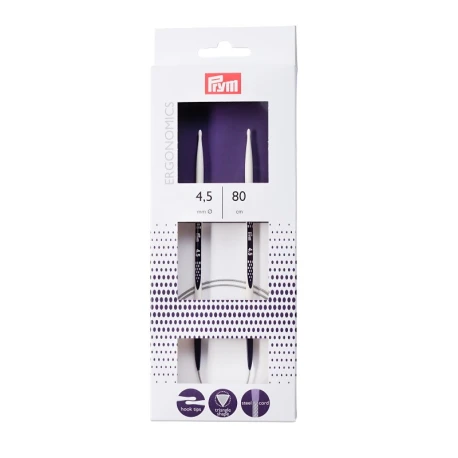 Prym ergonomics circular knitting needles 4.5mm 80cm