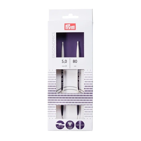 Ferri maglia circolari 5mm - 80cm Prym ergonomics 215806