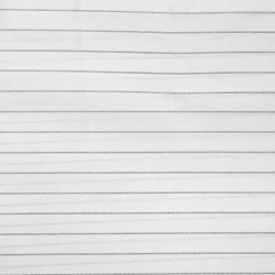 Sleeve lining white jacket with black stripes