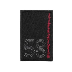 58 Lifestyle embroidered patch application - Marbet